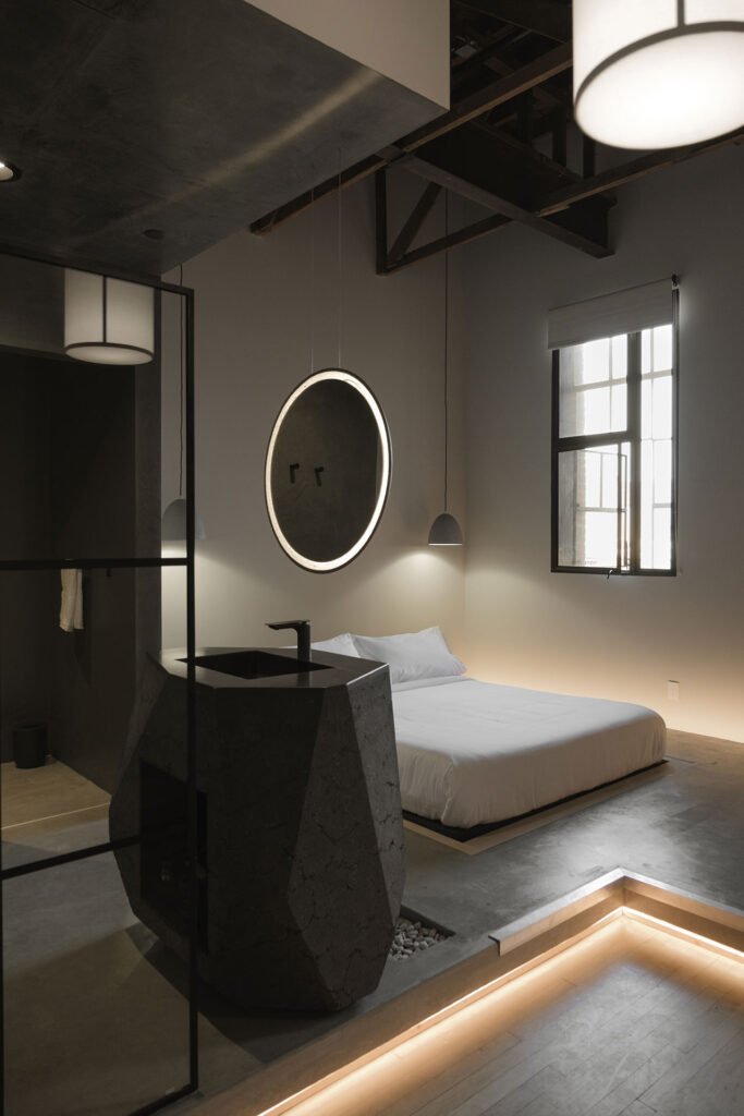Kodo Hotel Espace intérieur minimaliste chambre