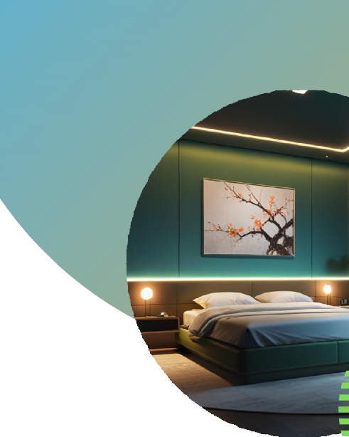 Design d'espace intérieur pour bien dormir en intégrant la neuroesthétique et des technologies d’information