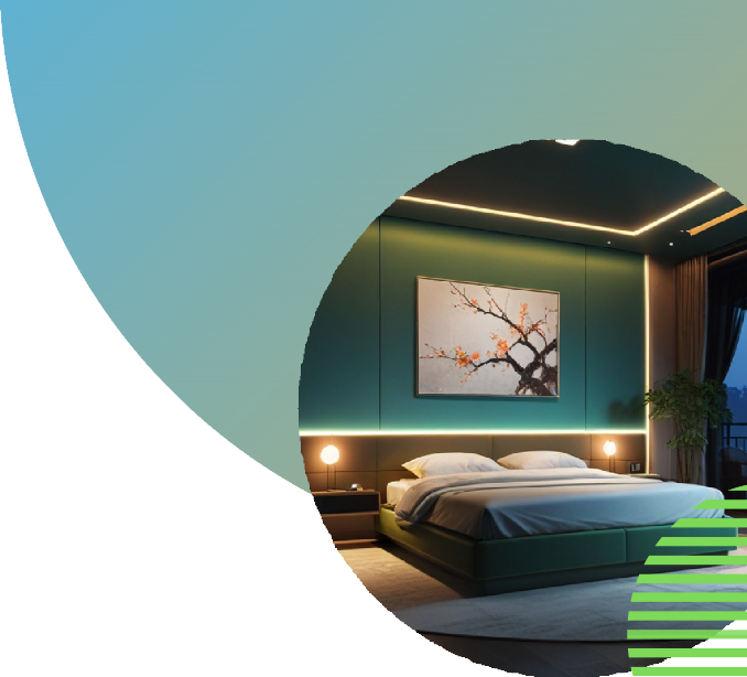 Design d'espace intérieur pour bien dormir en intégrant la neuroesthétique et des technologies d’information