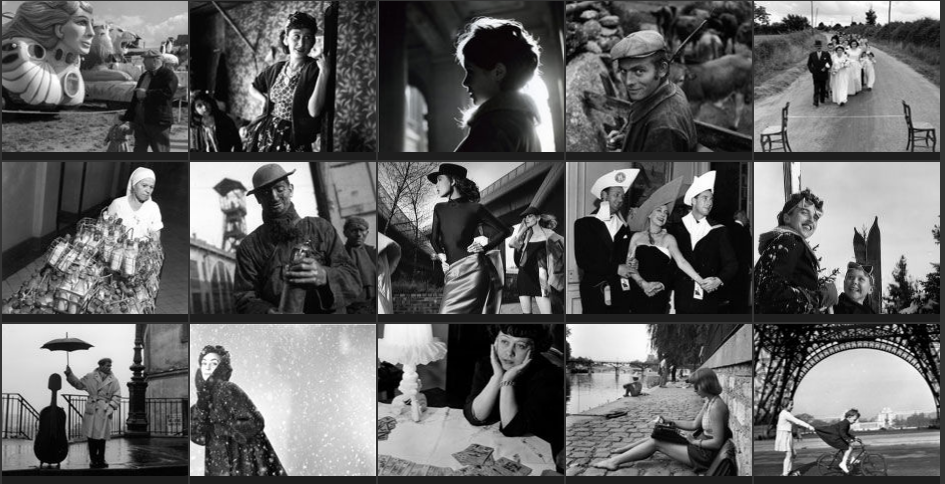 photographies sur le site officiel de Robert Doisneau